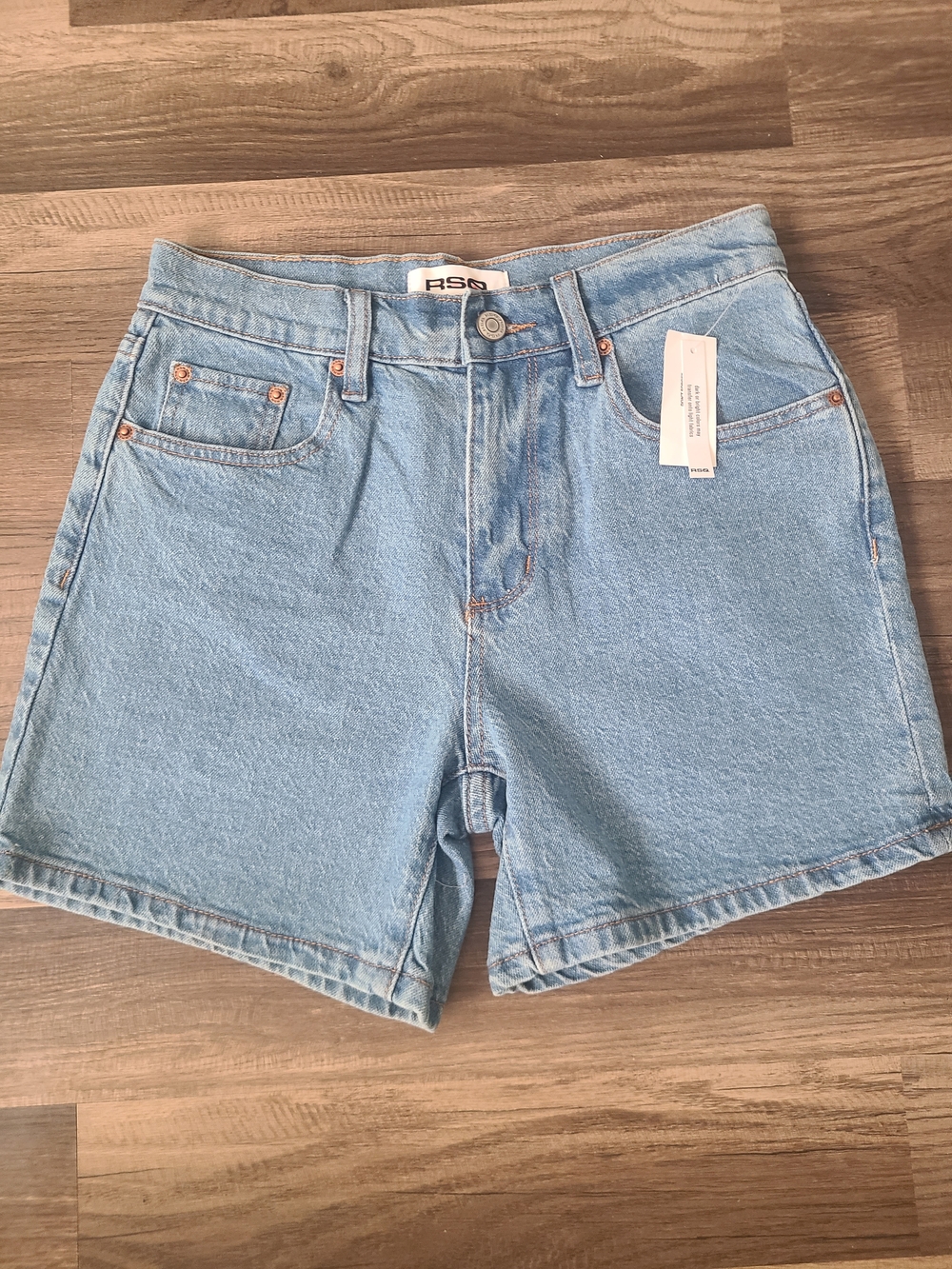 RSQ Light Blue High Rise Denim Shorts Nwt